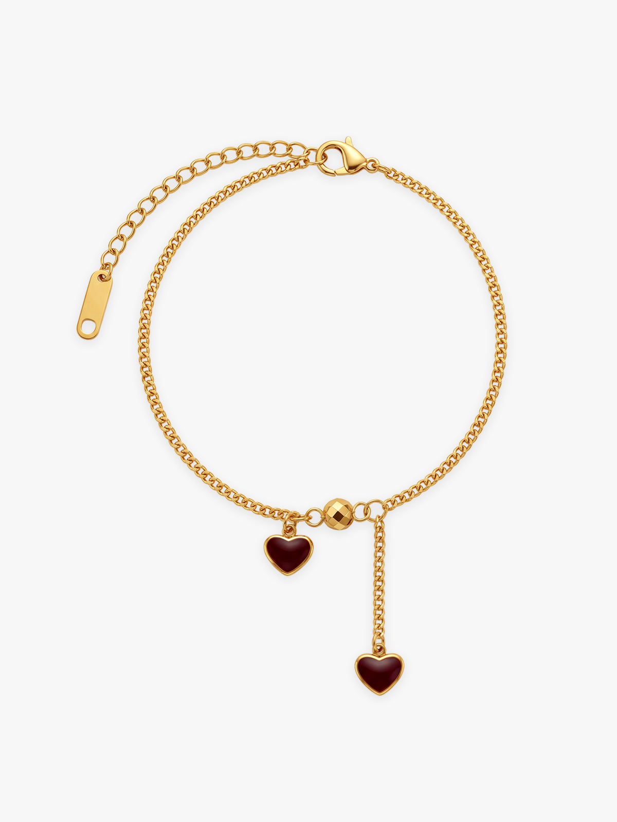 IXIA by GIVA Heartdropper Gold Plated Bracelet
