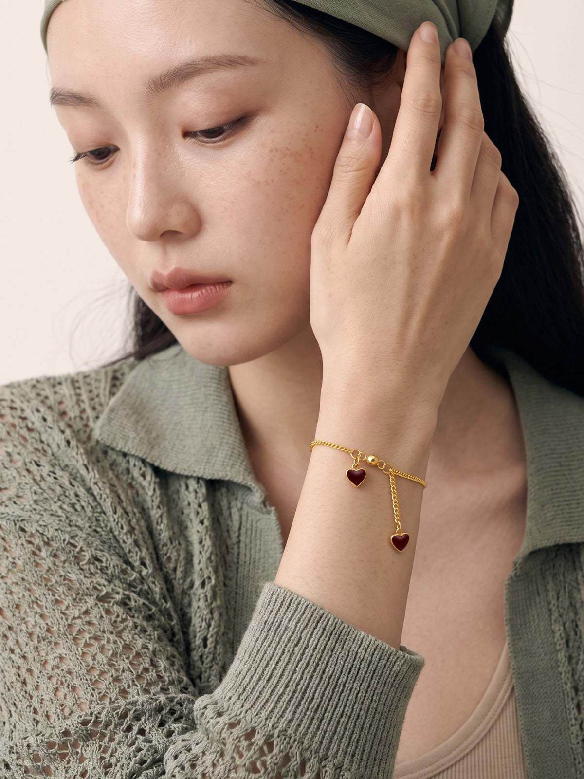 IXIA by GIVA Heartdropper Gold Plated Bracelet