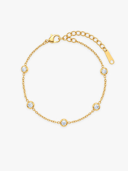 IXIA by GIVA Sparkling Notes Gold Plated Bracelet