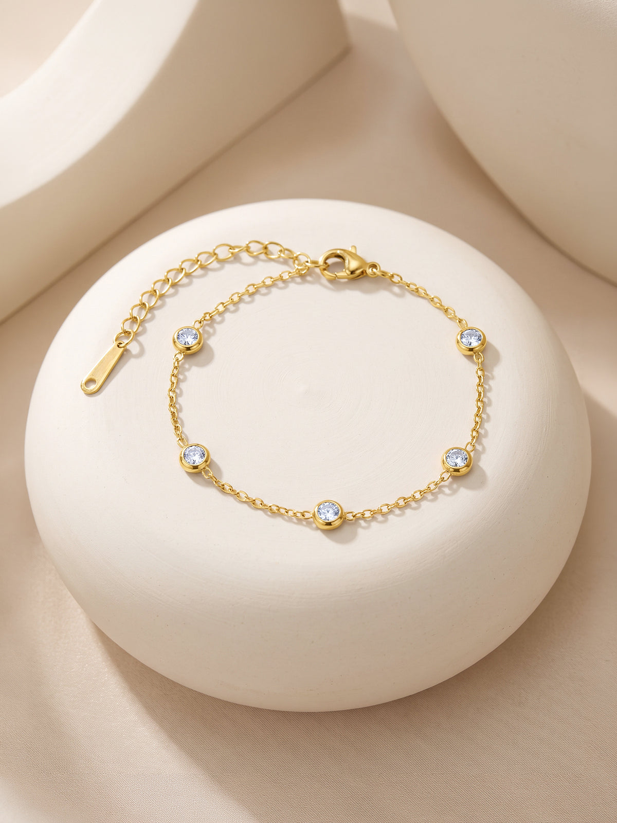 IXIA by GIVA Sparkling Notes Gold Plated Bracelet