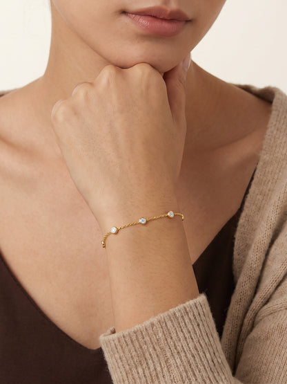 IXIA by GIVA Sparkling Notes Gold Plated Bracelet