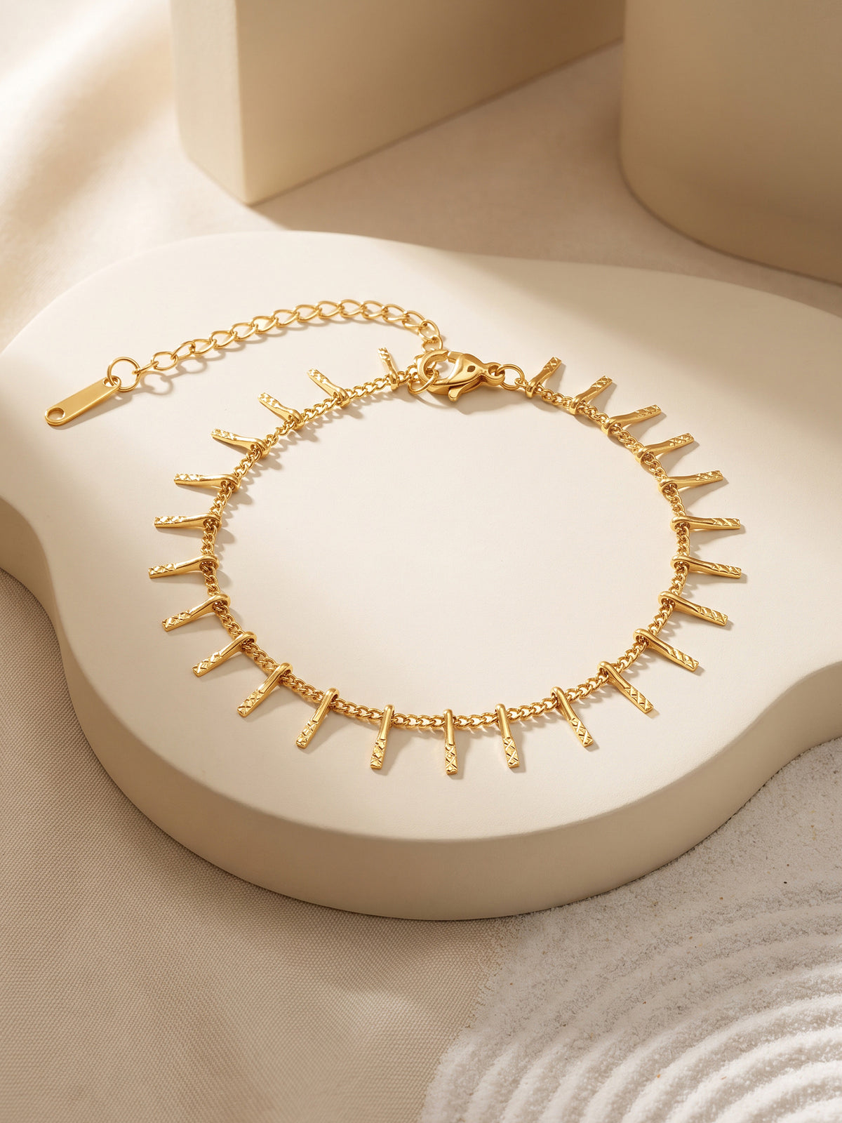 IXIA by GIVA Spike Appeal Gold Plated Bracelet