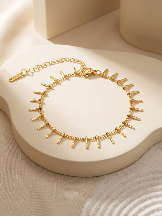 IXIA by GIVA Spike Appeal Gold Plated Bracelet