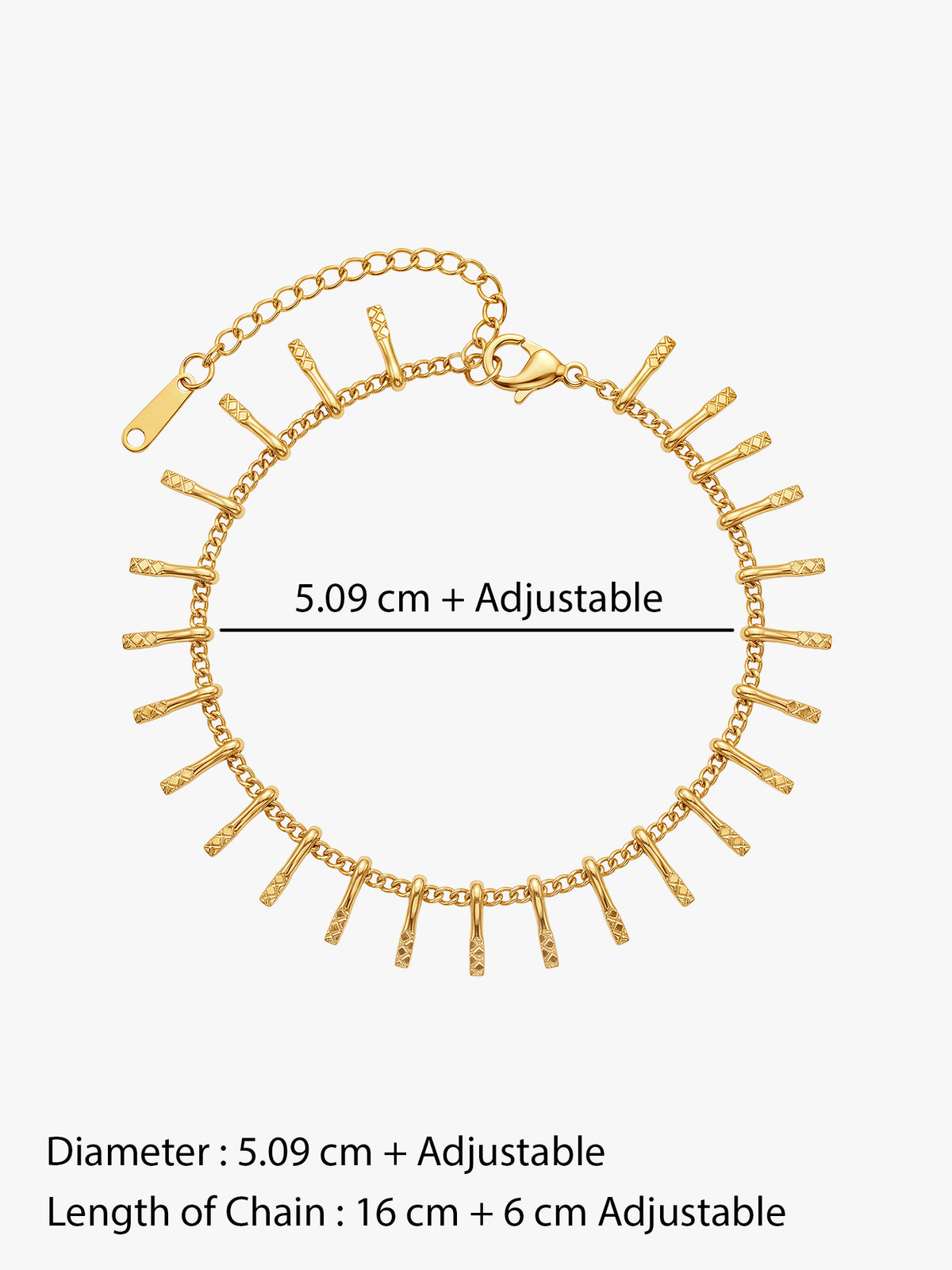 IXIA by GIVA Spike Appeal Gold Plated Bracelet