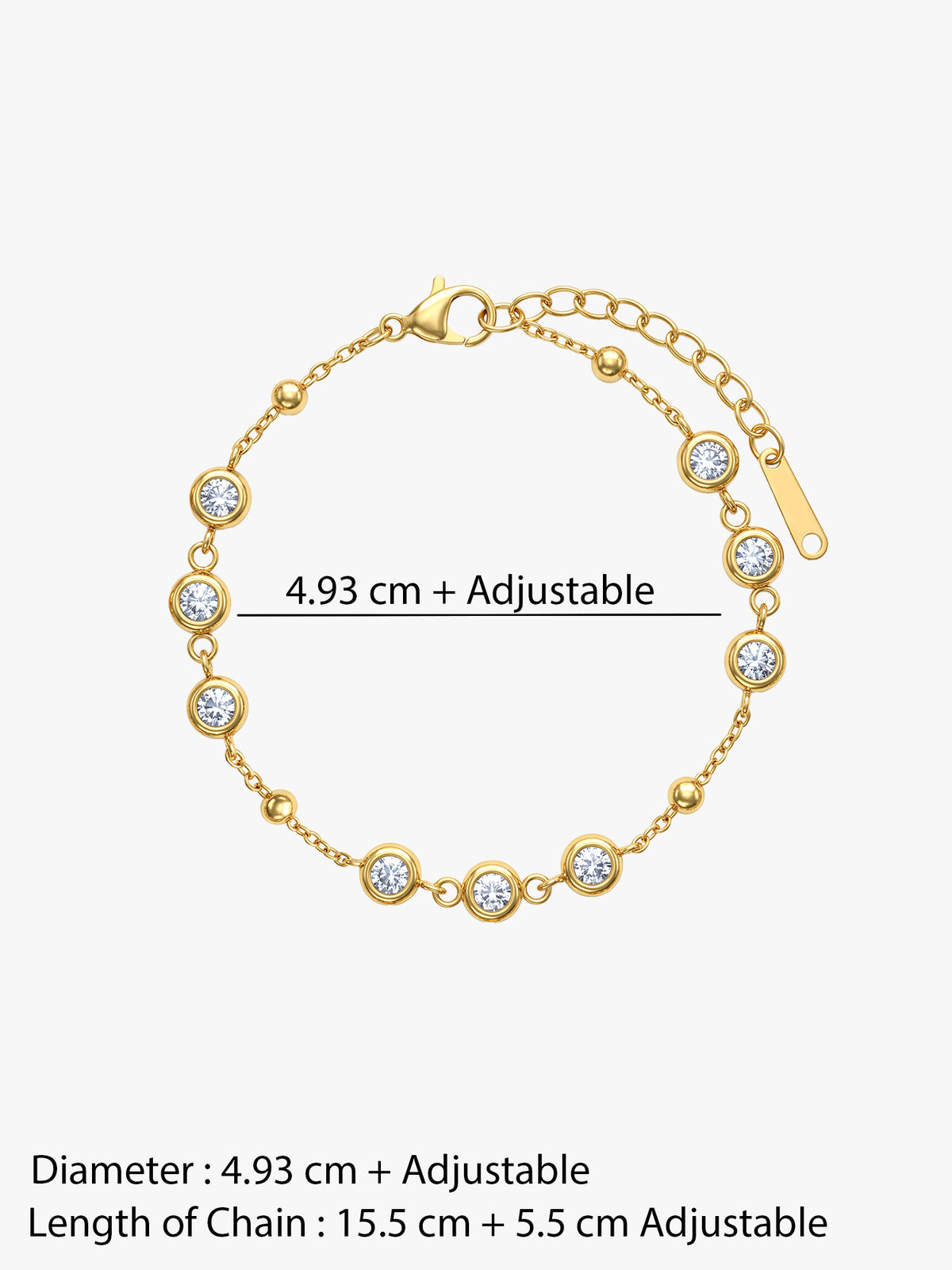 IXIA by GIVA Squad Goals Gold Plated Bracelet