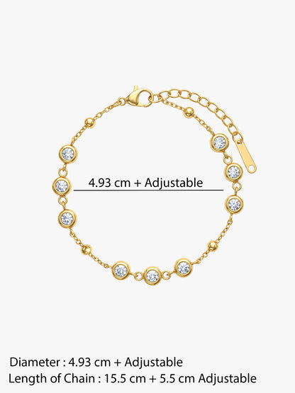 IXIA by GIVA Squad Goals Gold Plated Bracelet