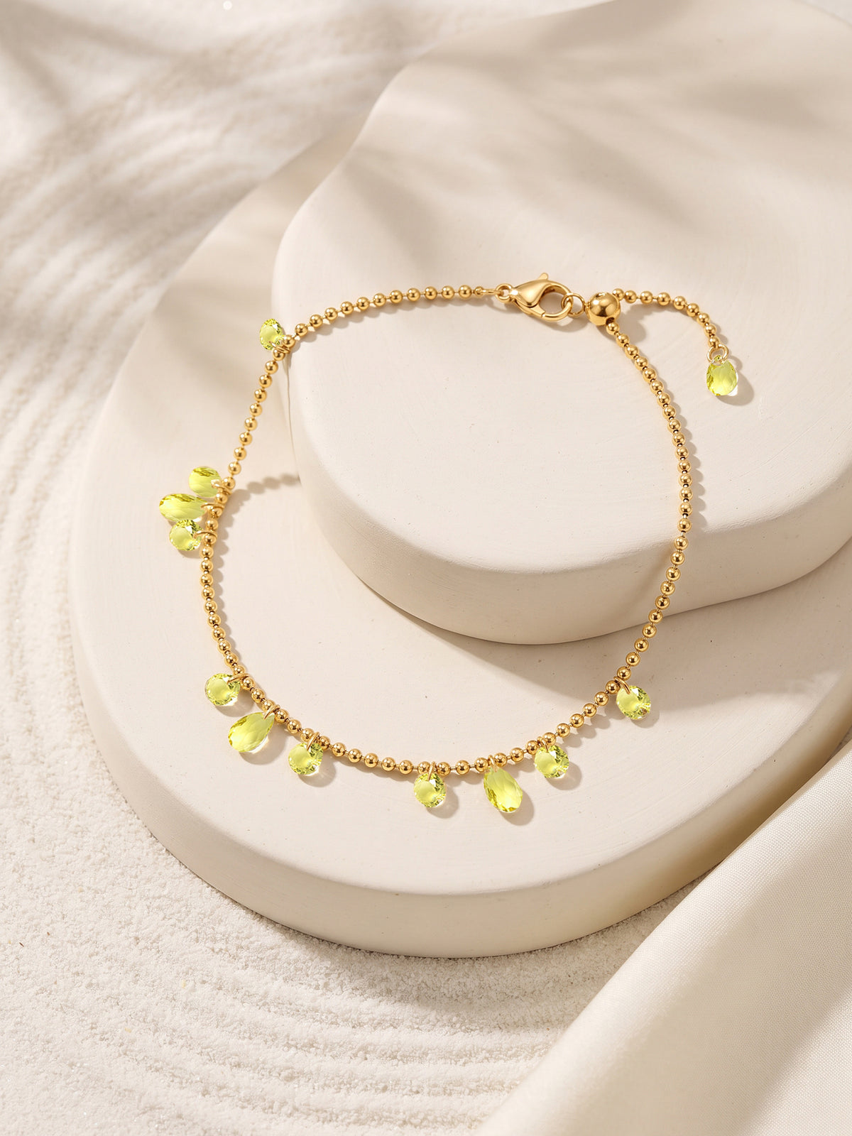 IXIA by GIVA Trio Glow Gold Plated Bracelet