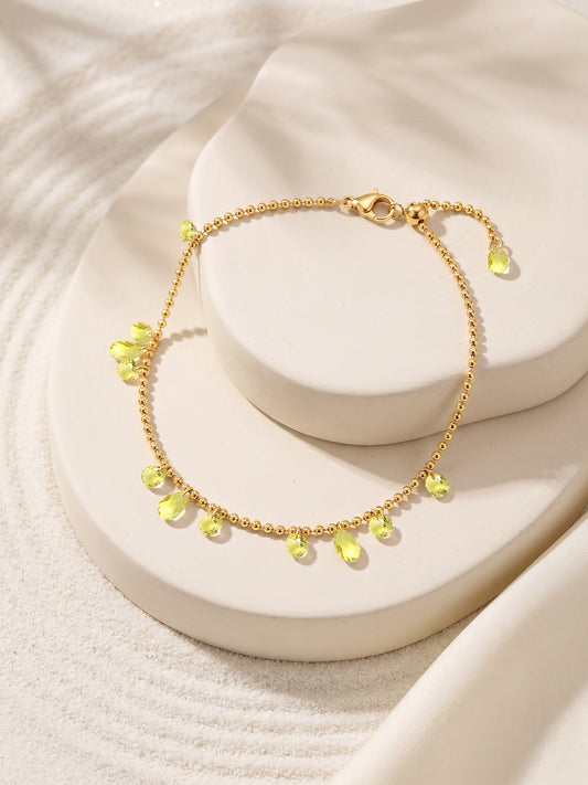 IXIA by GIVA Trio Glow Gold Plated Bracelet