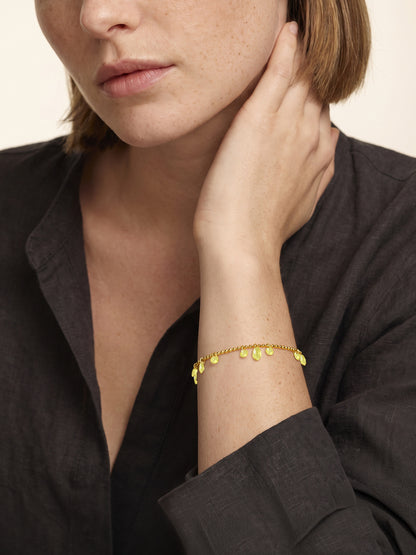 IXIA by GIVA Trio Glow Gold Plated Bracelet