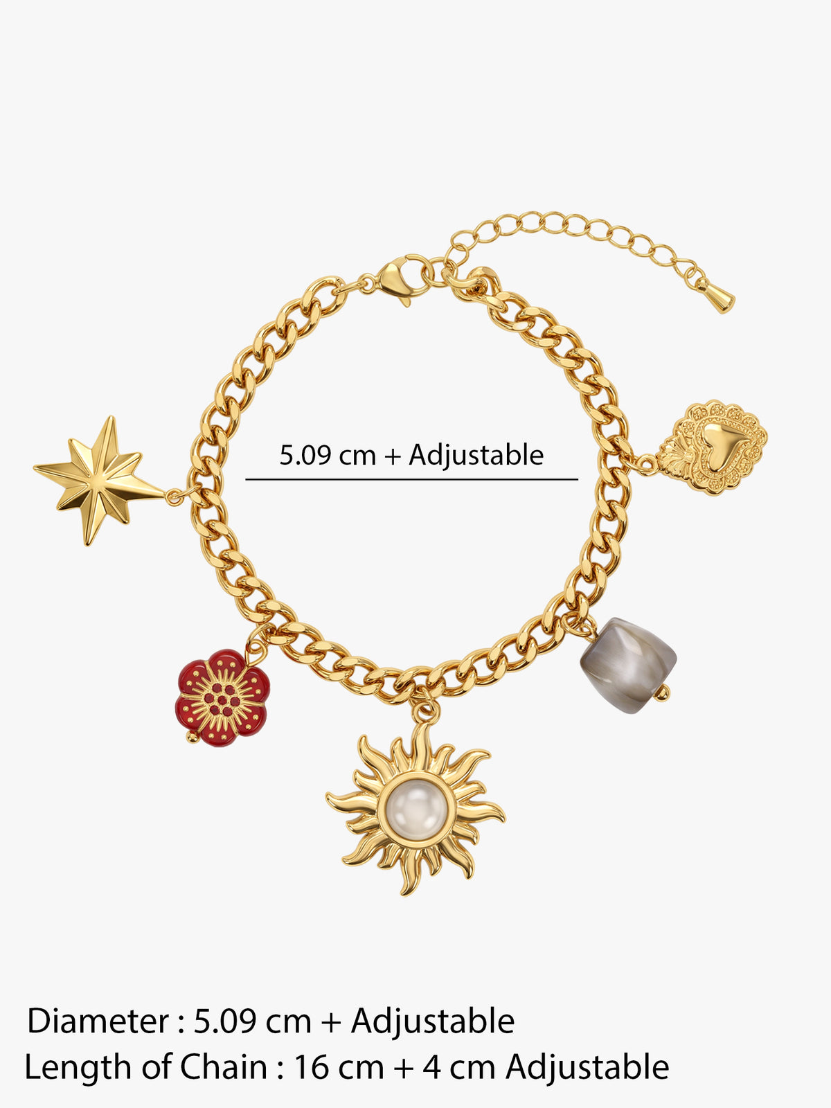 IXIA by GIVA Sunshine Club Gold Plated Bracelet