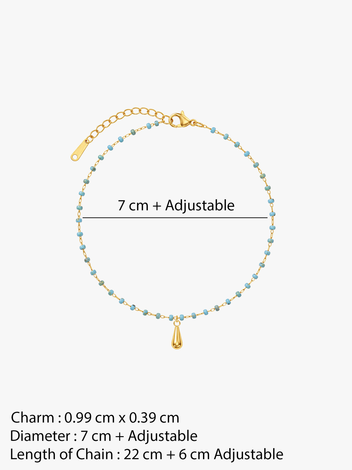IXIA by GIVA Bead Me Up Gold Plated Bracelet