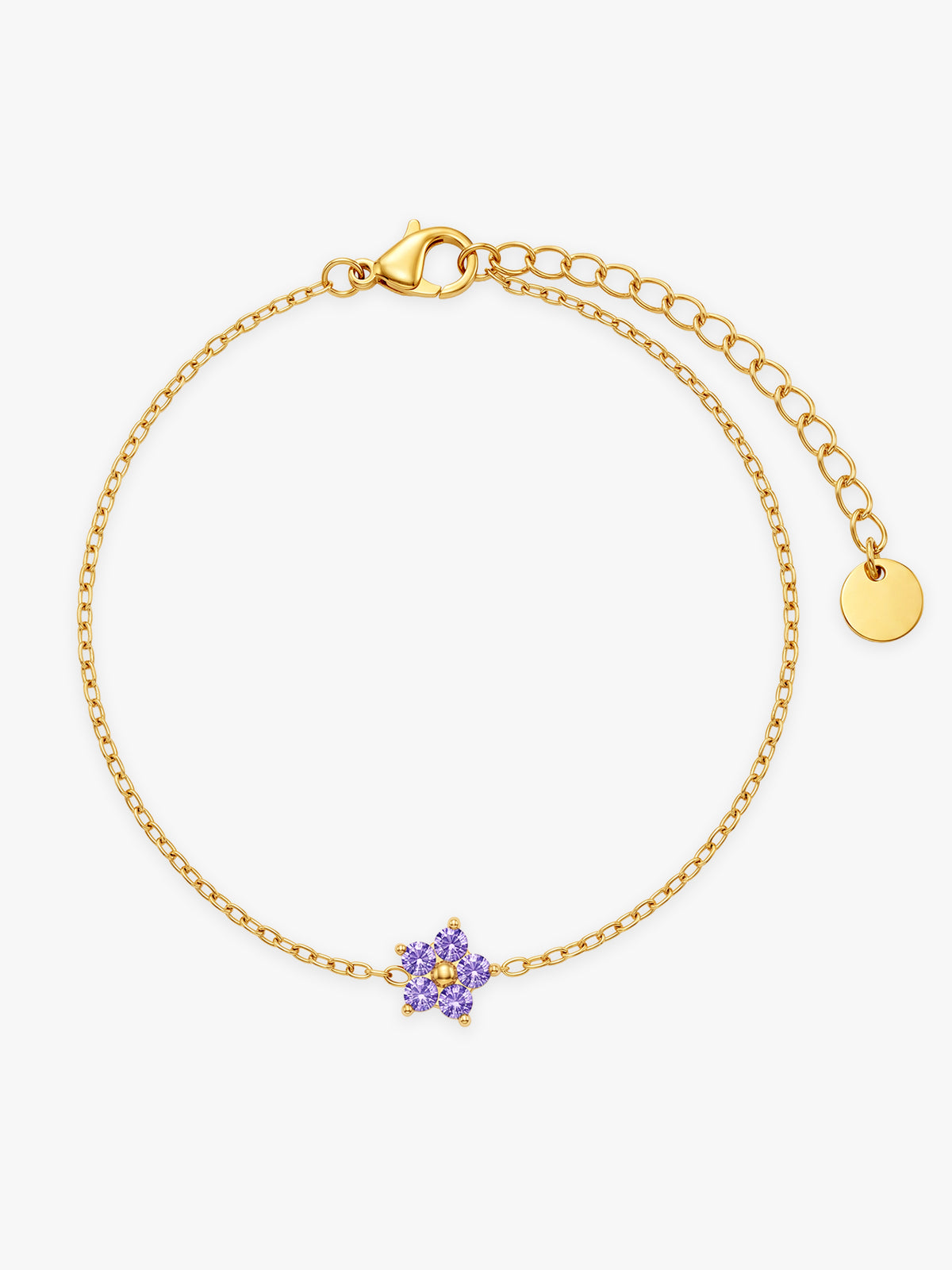 IXIA by GIVA One Floral Wonder Gold Plated Bracelet