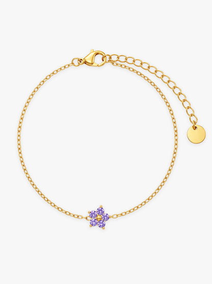 IXIA by GIVA One Floral Wonder Gold Plated Bracelet
