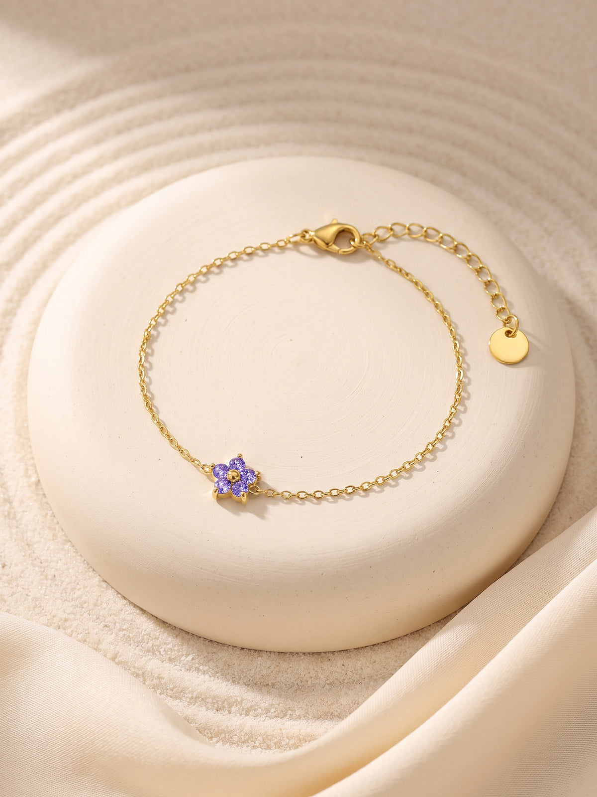 IXIA by GIVA One Floral Wonder Gold Plated Bracelet