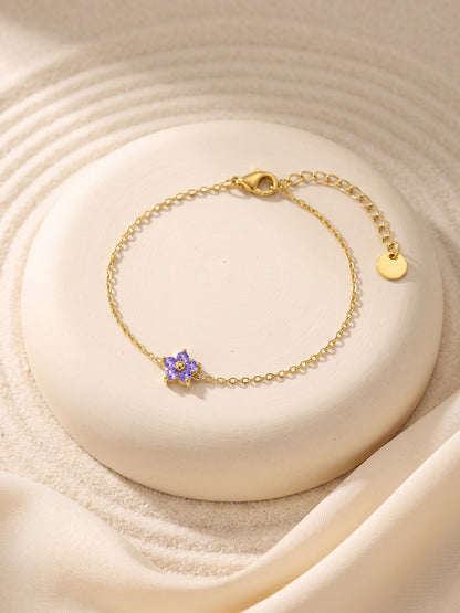 IXIA by GIVA One Floral Wonder Gold Plated Bracelet