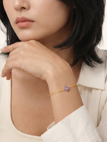 IXIA by GIVA One Floral Wonder Gold Plated Bracelet
