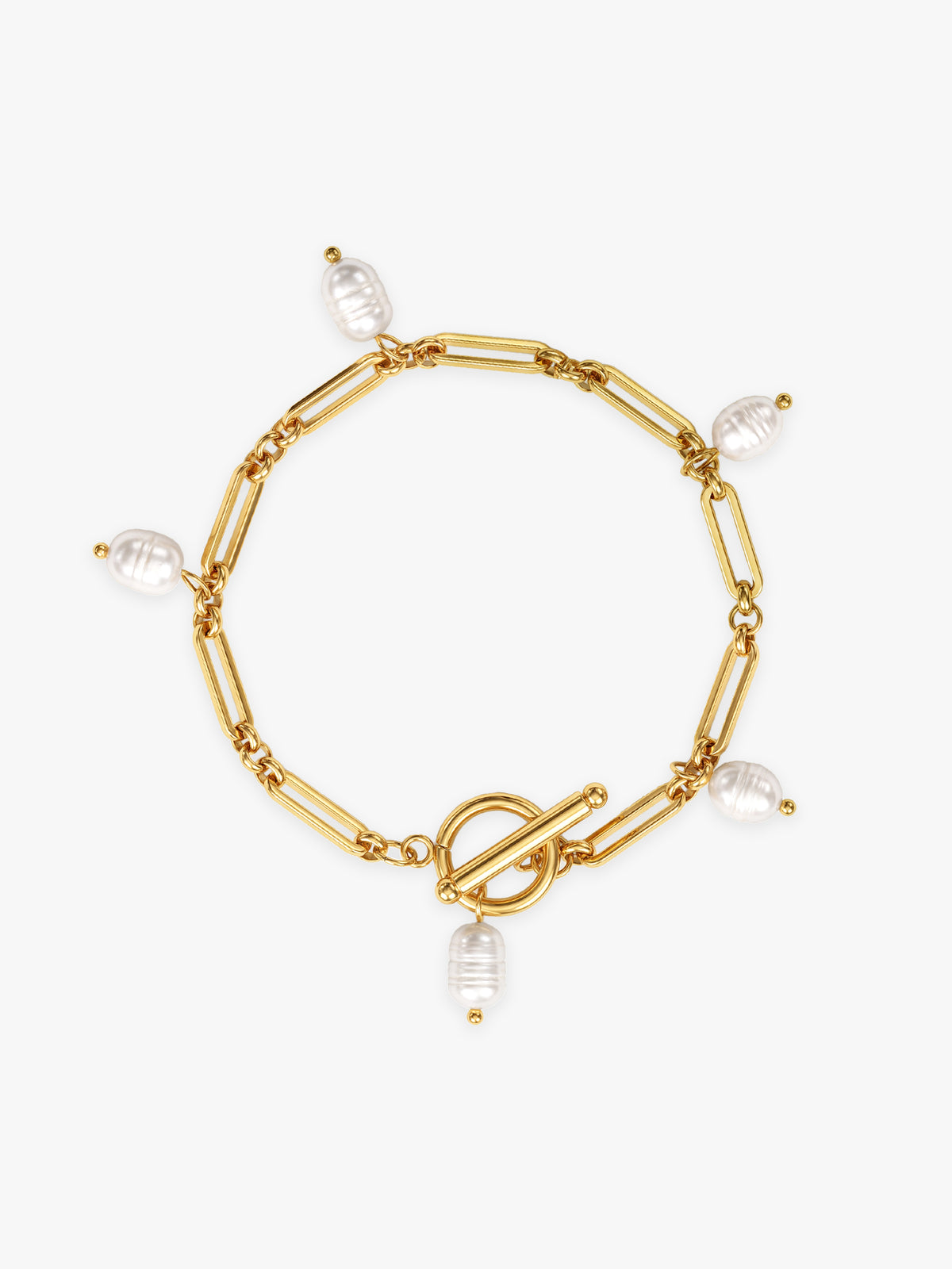 IXIA BY GIVA Charming Pearlsonality Gold Plated Bracelet