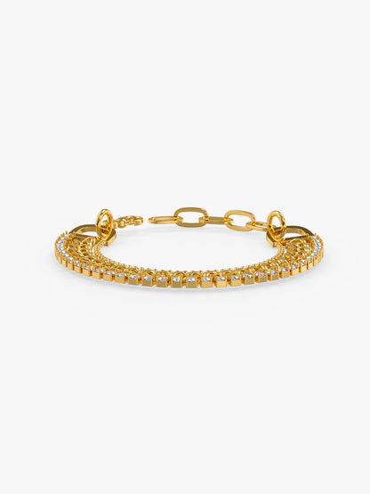 Switch Stack Dual Tone Bracelet
