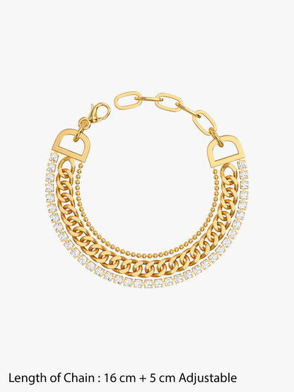 Switch Stack Dual Tone Bracelet