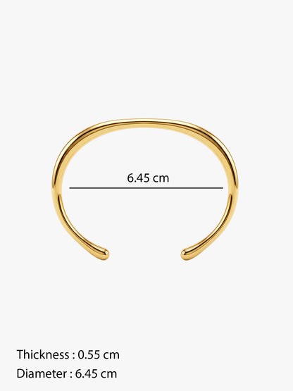 IXIA BY GIVA Meltallica Gold Plated Cuff Bracelet