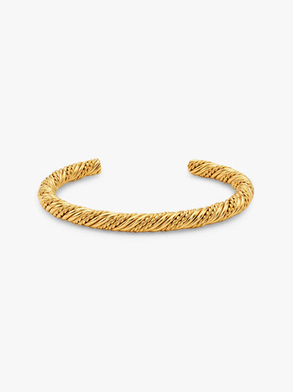 IXIA BY GIVA Twisted Games Gold Plated Cuff Bracelet