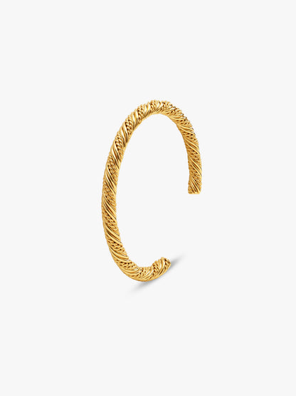 IXIA BY GIVA Twisted Games Gold Plated Cuff Bracelet
