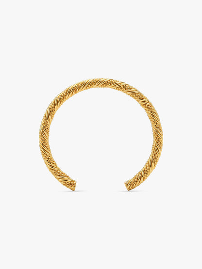 IXIA BY GIVA Twisted Games Gold Plated Cuff Bracelet