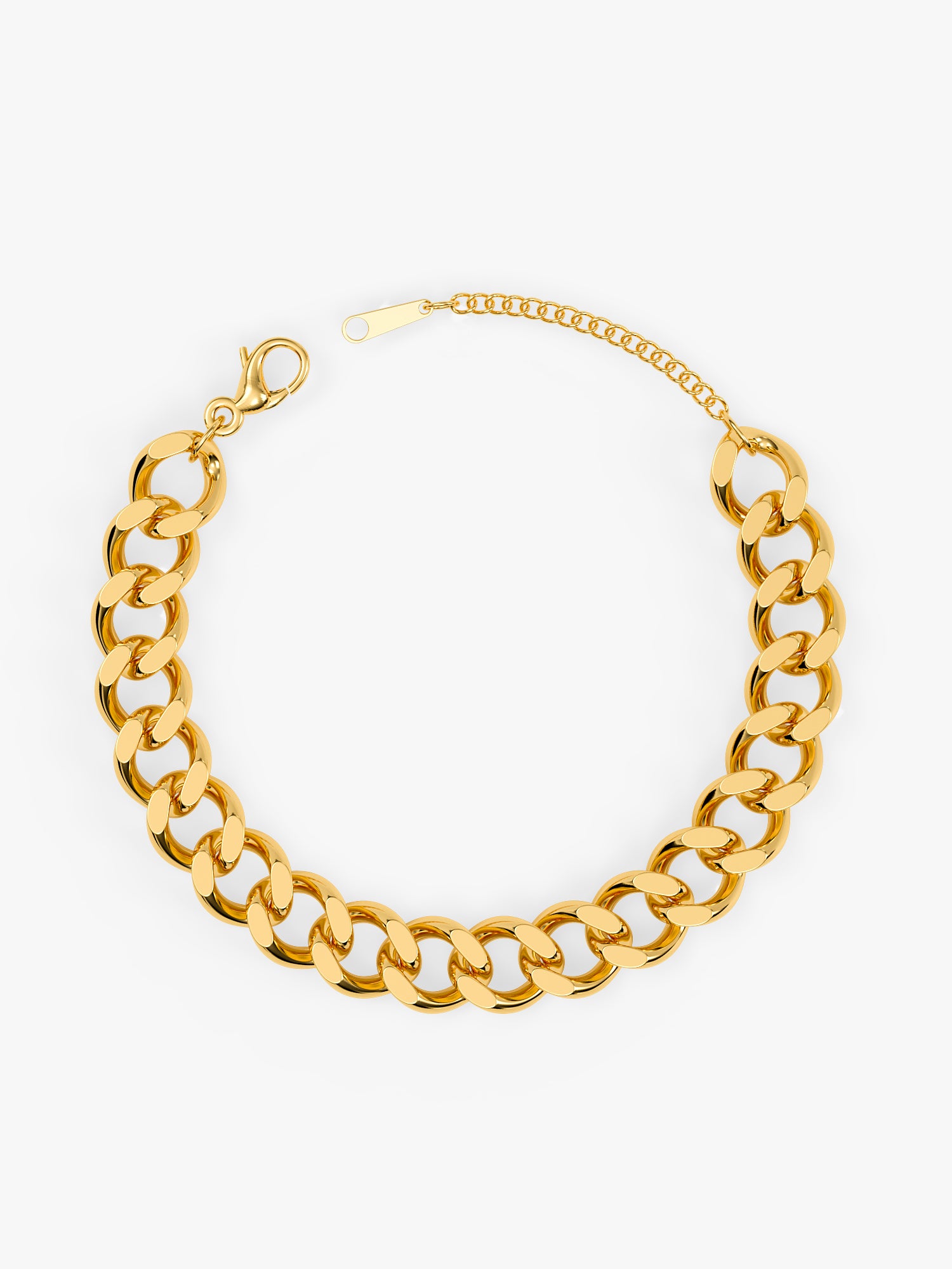 Bold Gauge Gold Plated Bracelet