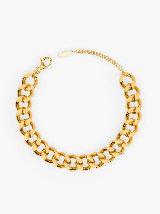 Bold Gauge Gold Plated Bracelet