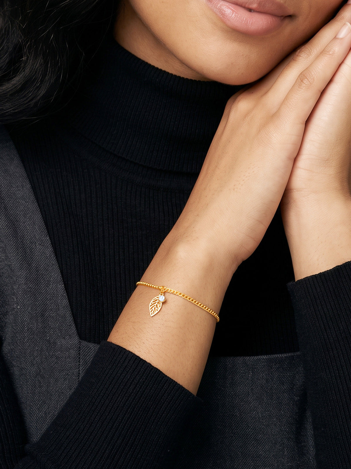 IXIA by GIVA Leafology Gold Plated Bracelet