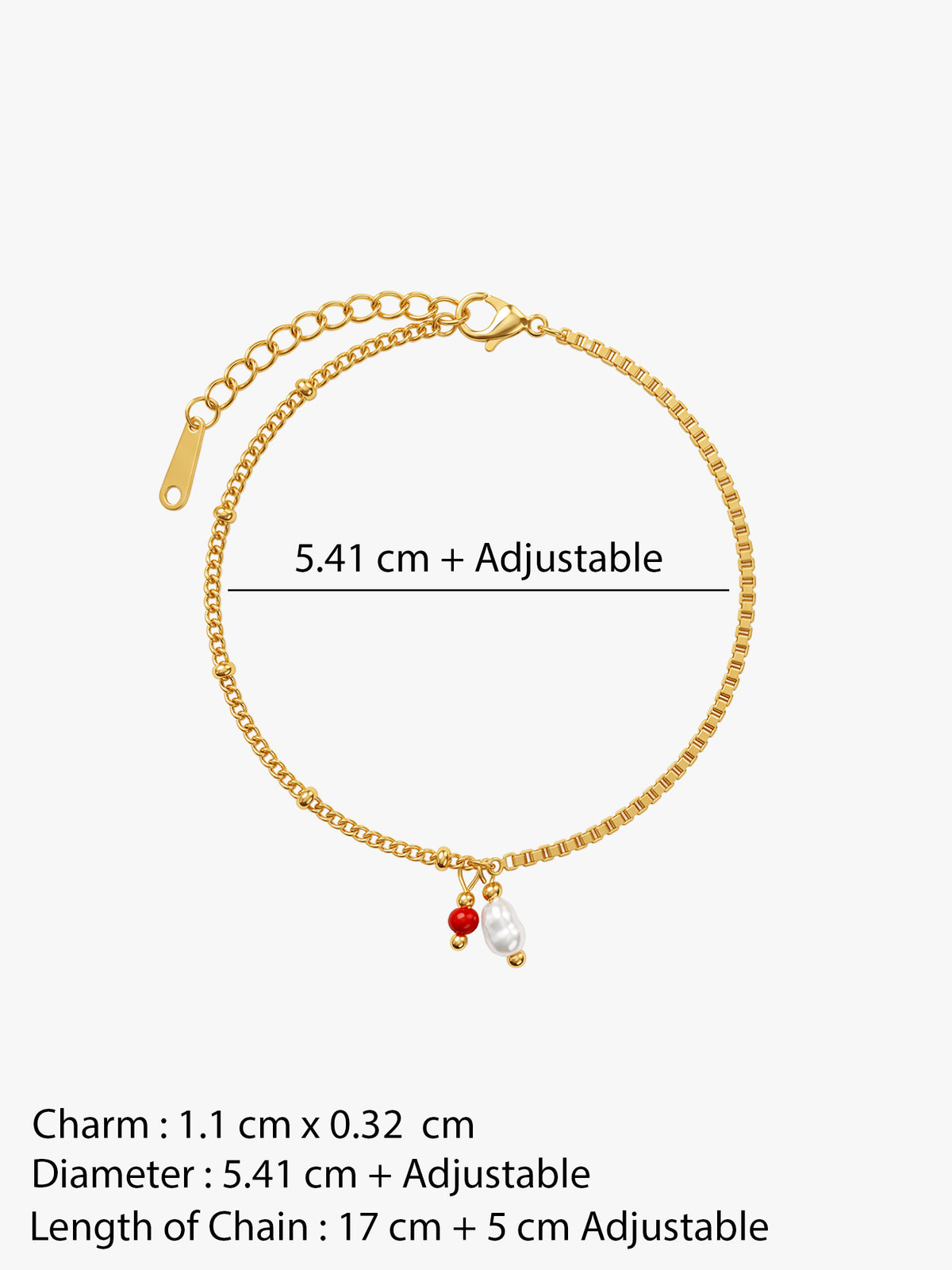 IXIA by GIVA Mixed Bag Gold Plated Bracelet