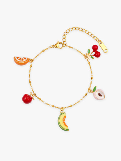IXIA by GIVA Fruit Fizz Gold Plated Bracelet