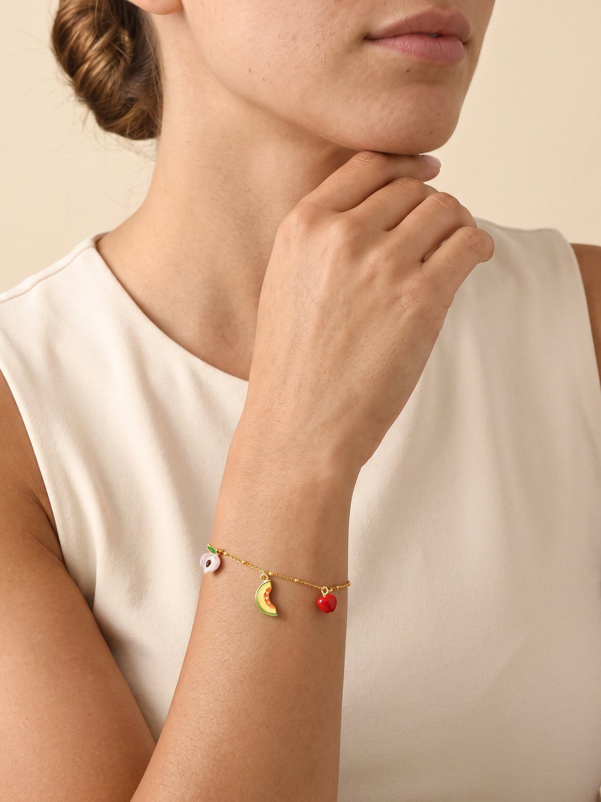 IXIA by GIVA Fruit Fizz Gold Plated Bracelet