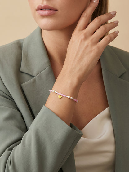 IXIA by GIVA Bead It Love Gold Plated Bracelet