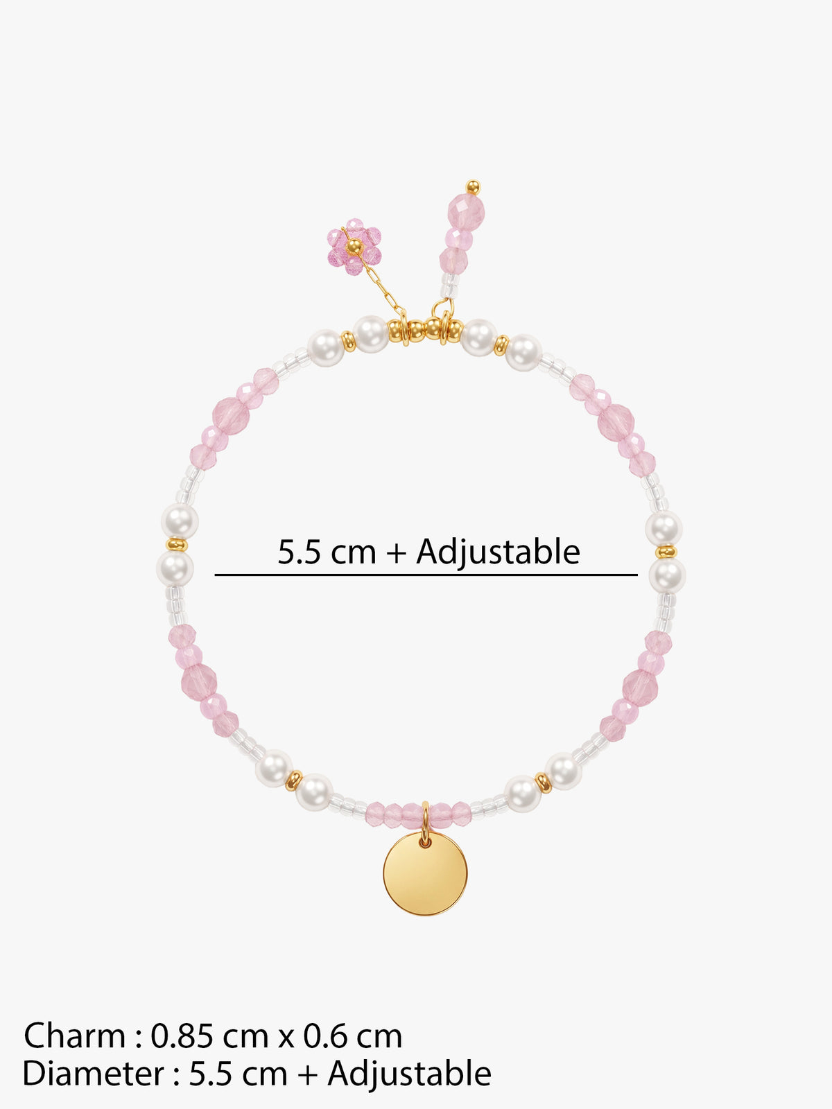 IXIA by GIVA Bead It Love Gold Plated Bracelet