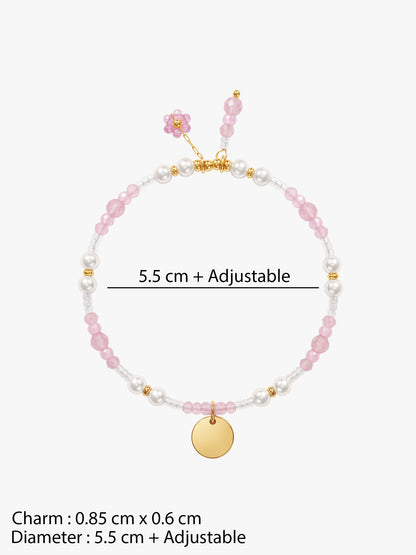 IXIA by GIVA Bead It Love Gold Plated Bracelet