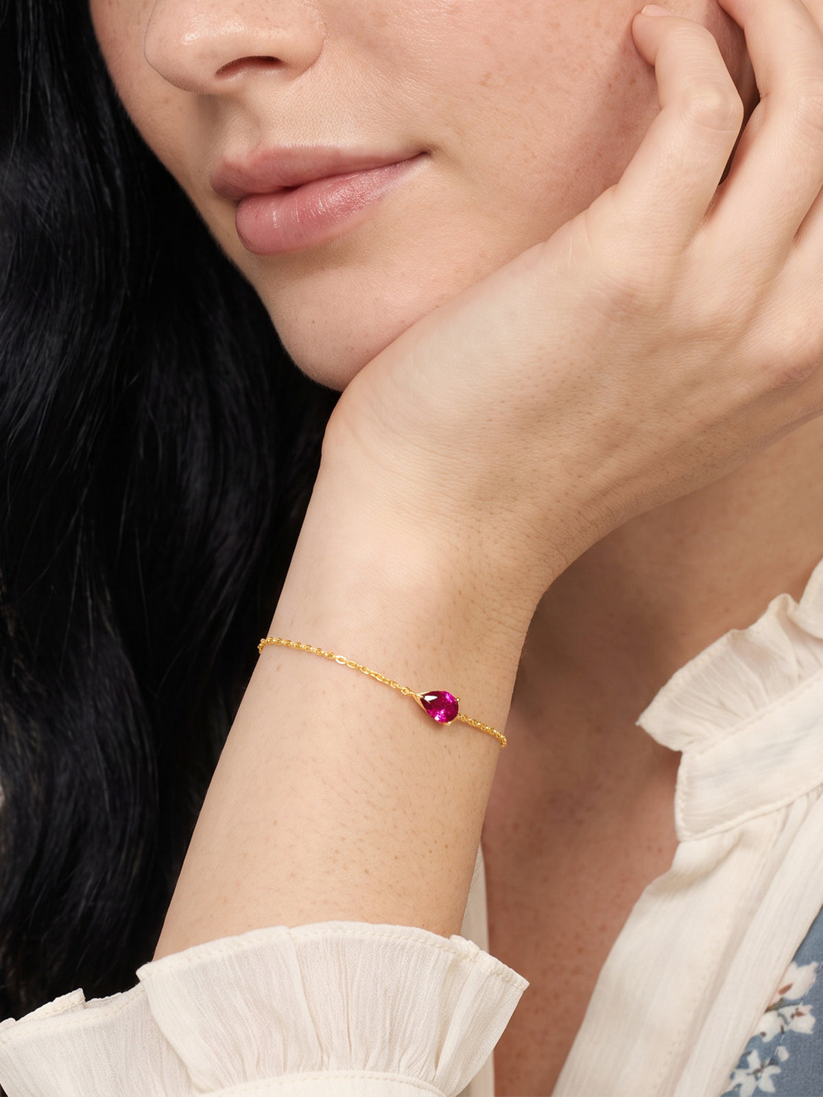 IXIA by GIVA Solo Pop Gold Plated Bracelet