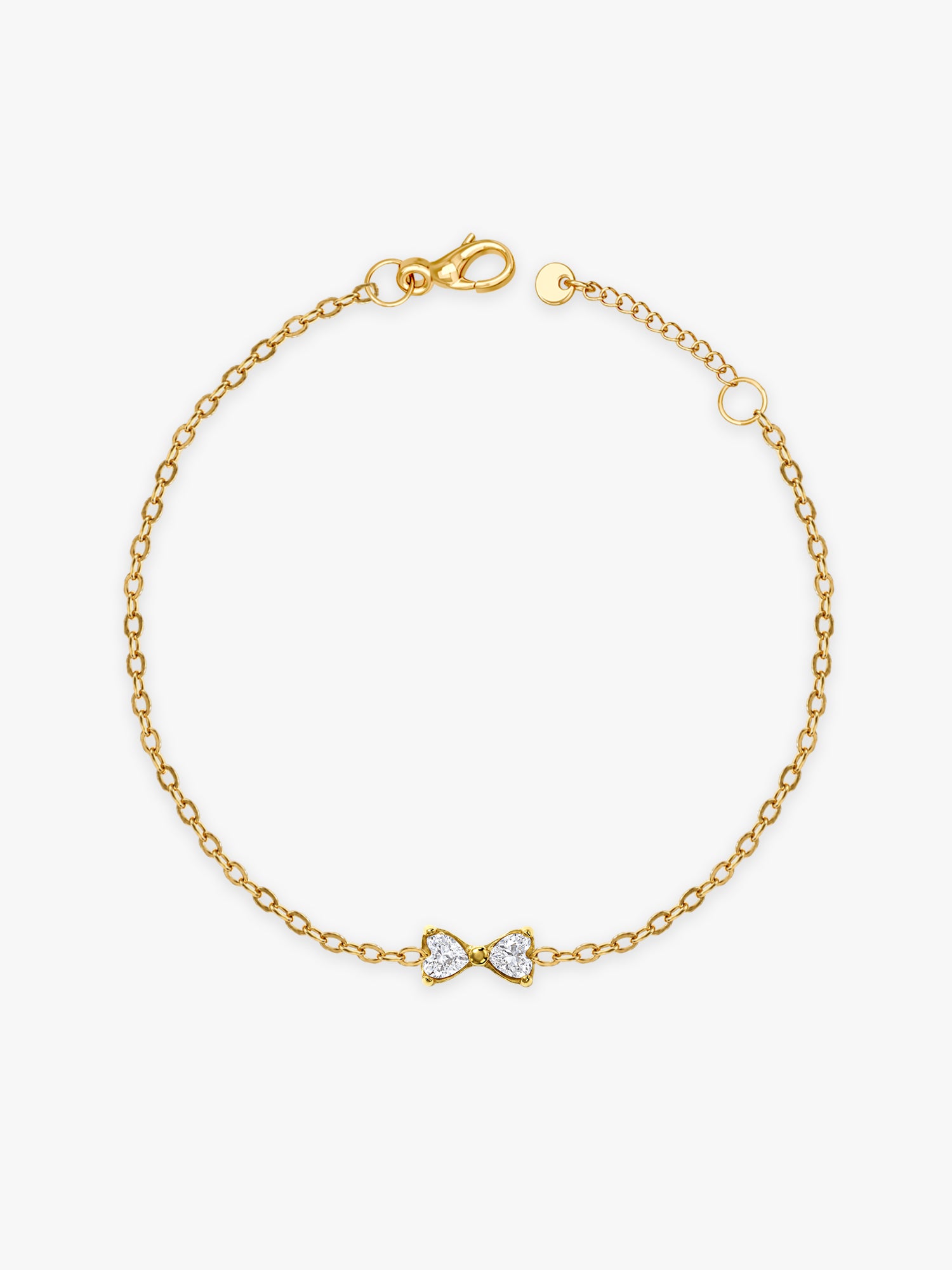 Bow Energy Gold Plated Charm Bracelet