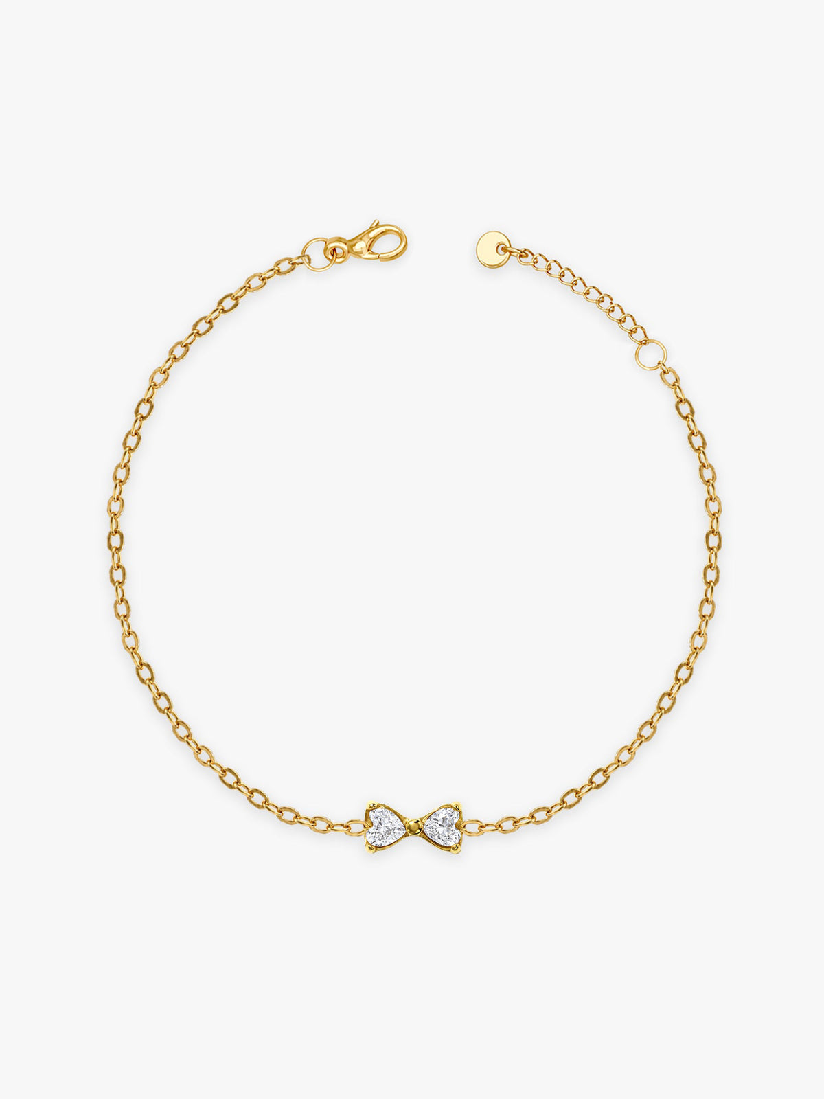 IXIA by GIVA Bow Energy Gold Plated Charm Bracelet