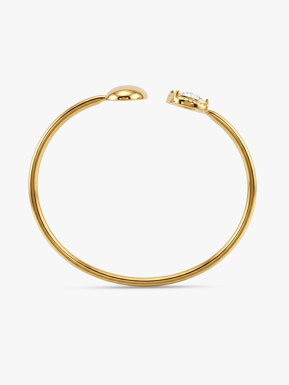IXIA by GIVA Bling Mate Gold Plated Cuff Bracelet (Size 2.4)
