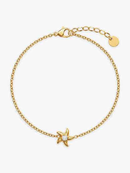 IXIA by GIVA Independant Star Gold Plated Bracelet