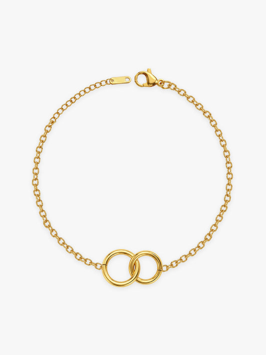 Loop Drama Gold Plated Bracelet