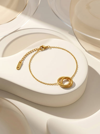 Loop Drama Gold Plated Bracelet