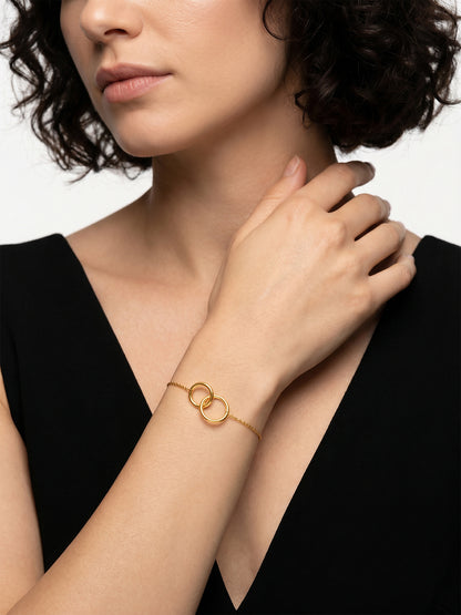 Loop Drama Gold Plated Bracelet