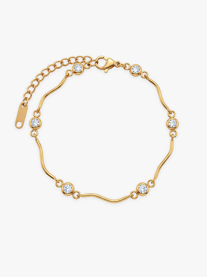 IXIA by GIVA Classic Energy Gold Plated Bracelet