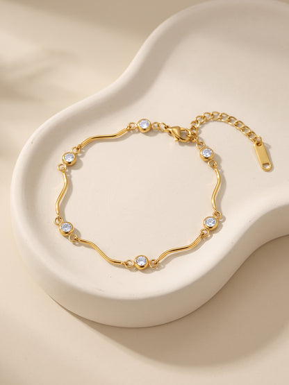 IXIA by GIVA Classic Energy Gold Plated Bracelet