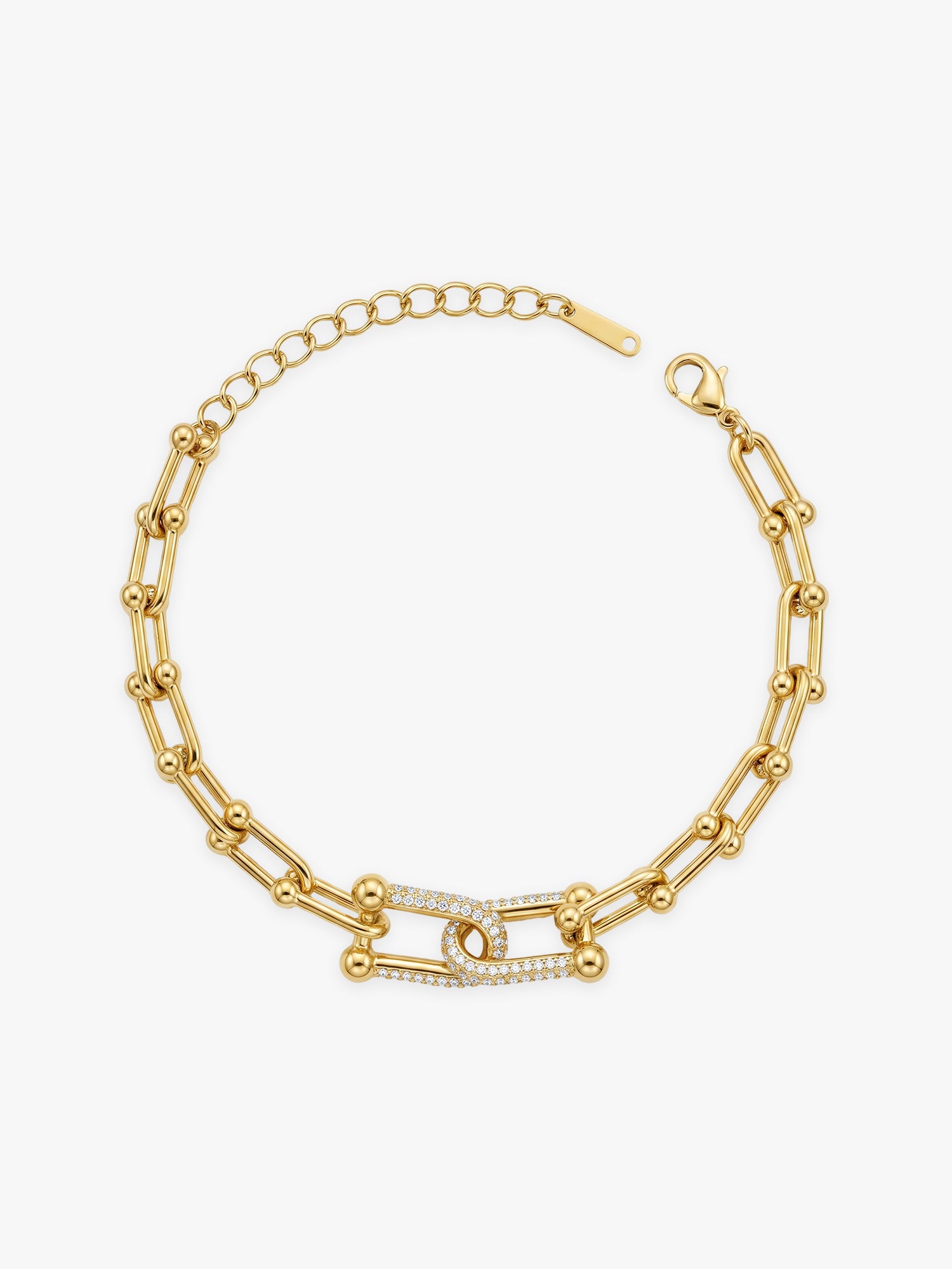 Locked In Luxe Gold Plated Bracelet
