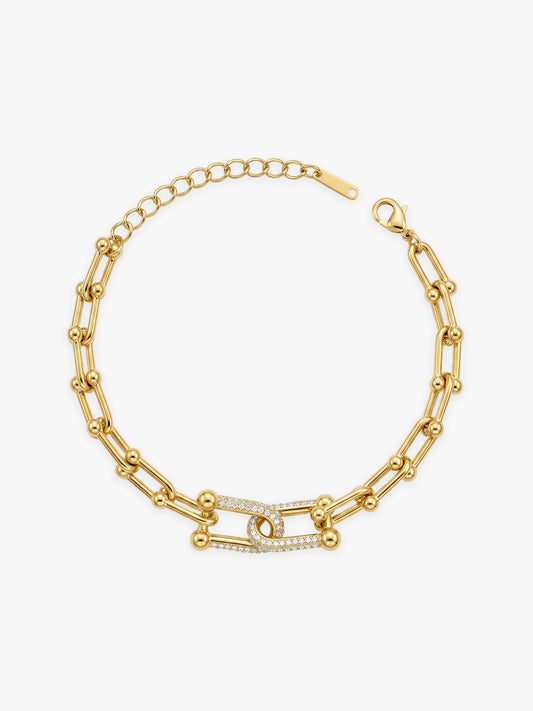 Locked In Luxe Gold Plated Bracelet