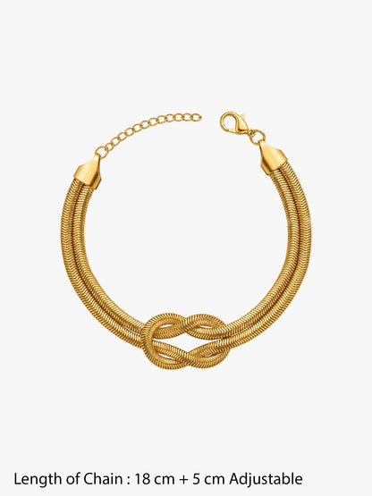OnnMe by GIVA Knot Ready Gold Plated Bracelet