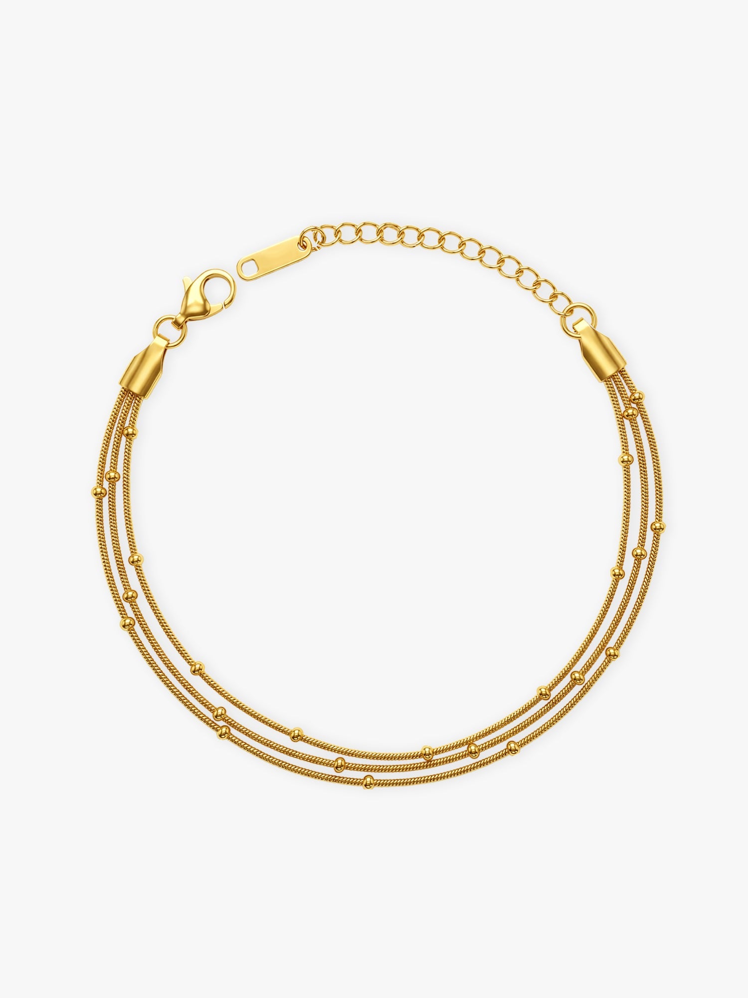 Twist Script Gold Plated Bracelet